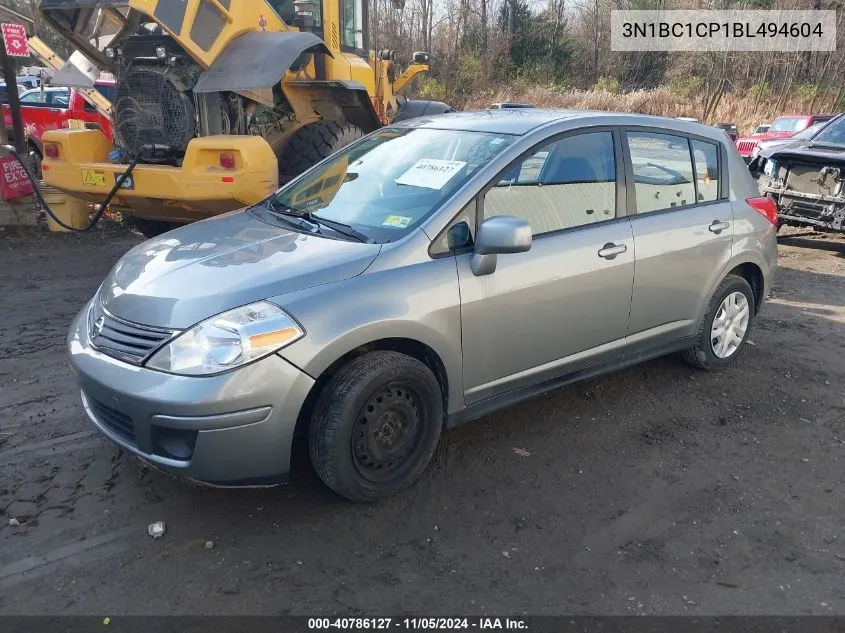 2011 Nissan Versa 1.8S VIN: 3N1BC1CP1BL494604 Lot: 40786127