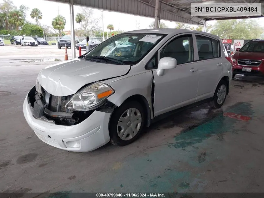 2011 Nissan Versa 1.8S VIN: 3N1BC1CPXBL409484 Lot: 40799846