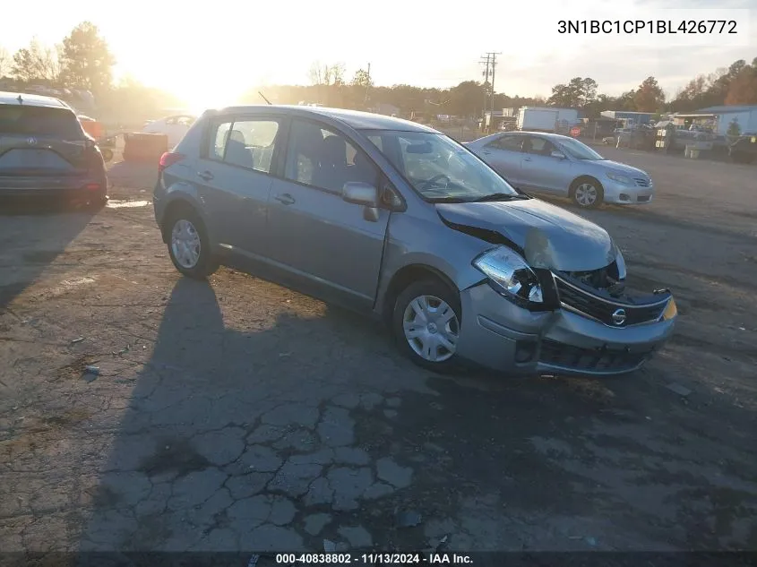 2011 Nissan Versa 1.8S VIN: 3N1BC1CP1BL426772 Lot: 40838802