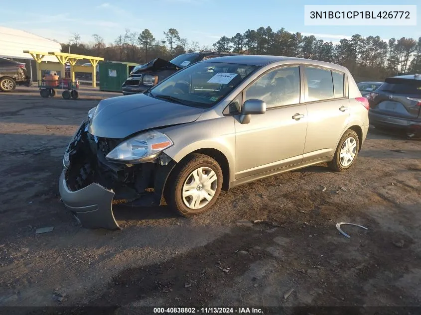 2011 Nissan Versa 1.8S VIN: 3N1BC1CP1BL426772 Lot: 40838802