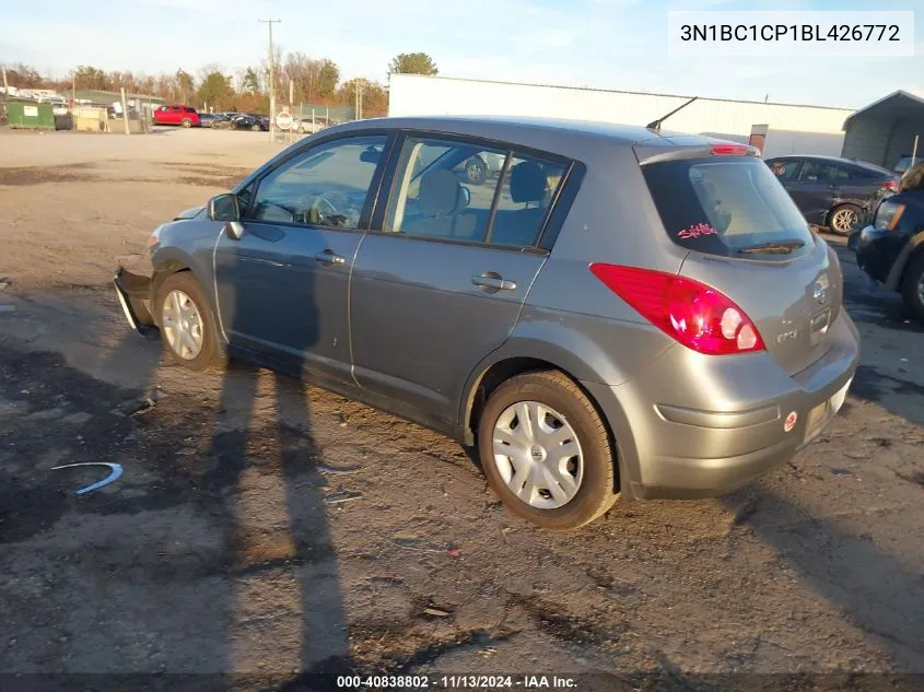 2011 Nissan Versa 1.8S VIN: 3N1BC1CP1BL426772 Lot: 40838802