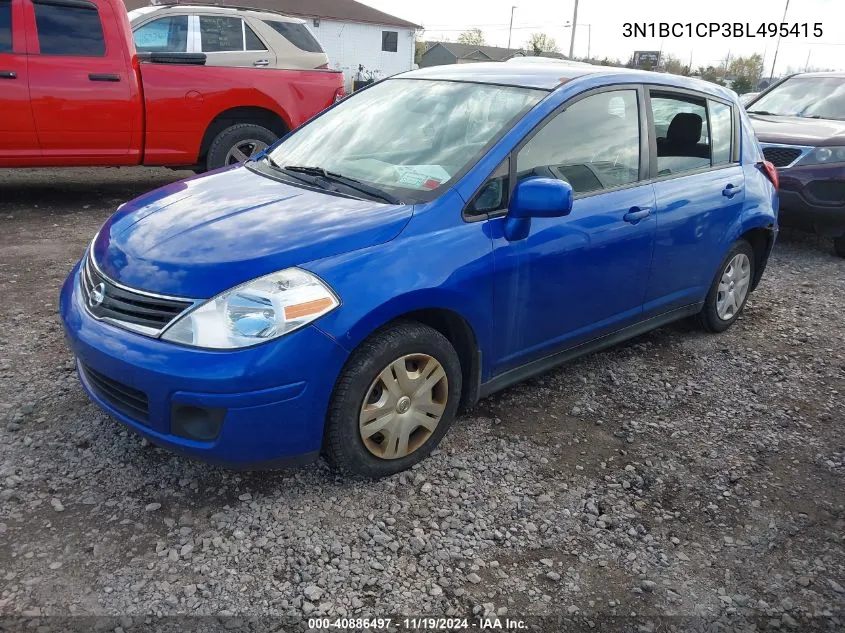 2011 Nissan Versa 1.8S VIN: 3N1BC1CP3BL495415 Lot: 40886497