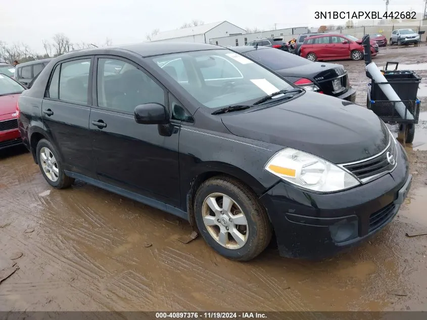 2011 Nissan Versa 1.8 Sl VIN: 3N1BC1APXBL442682 Lot: 40897376