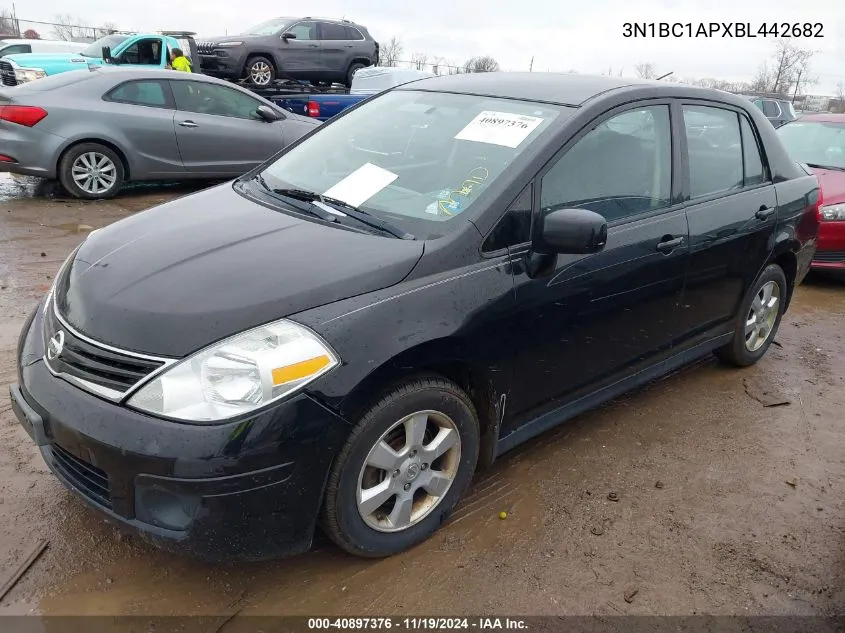 2011 Nissan Versa 1.8 Sl VIN: 3N1BC1APXBL442682 Lot: 40897376