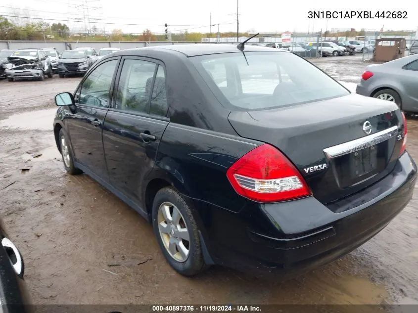 2011 Nissan Versa 1.8 Sl VIN: 3N1BC1APXBL442682 Lot: 40897376