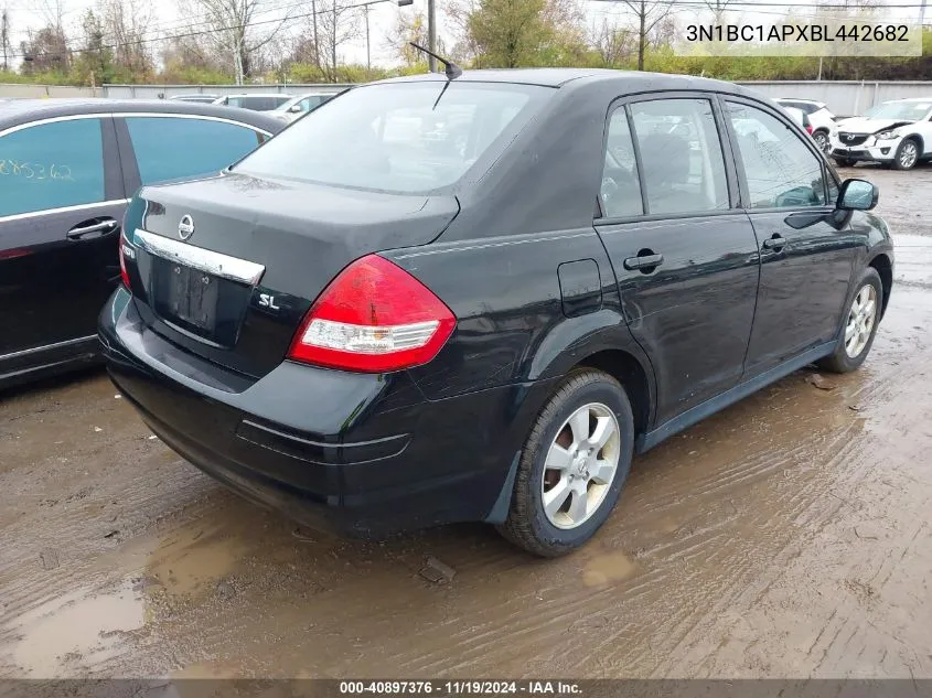 2011 Nissan Versa 1.8 Sl VIN: 3N1BC1APXBL442682 Lot: 40897376