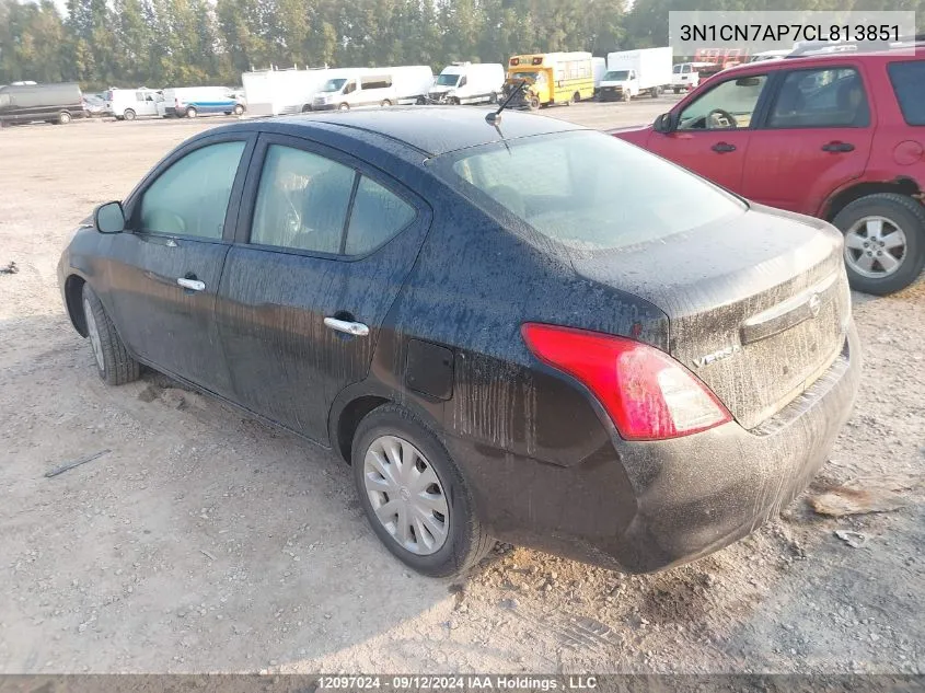 2012 Nissan Versa 1.6 Sv VIN: 3N1CN7AP7CL813851 Lot: 12097024