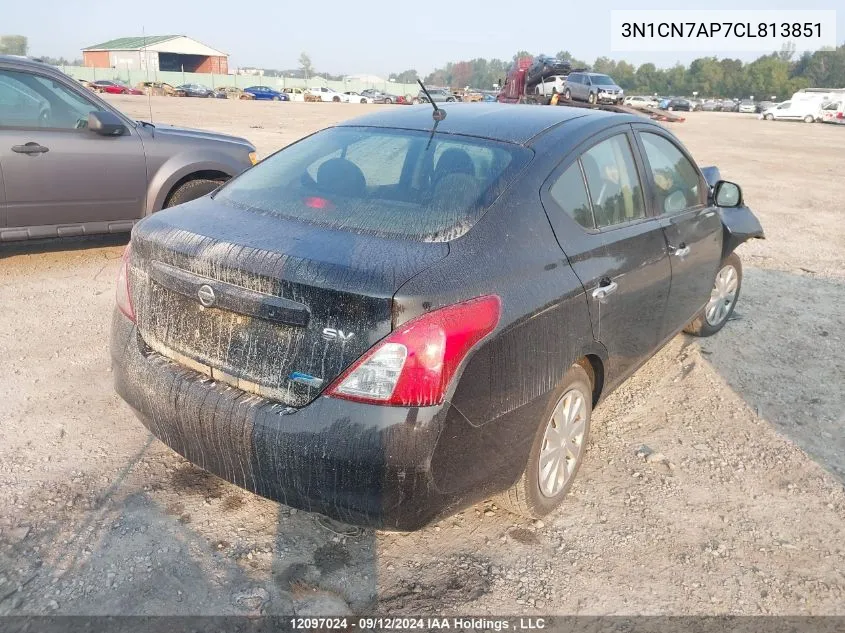 3N1CN7AP7CL813851 2012 Nissan Versa 1.6 Sv