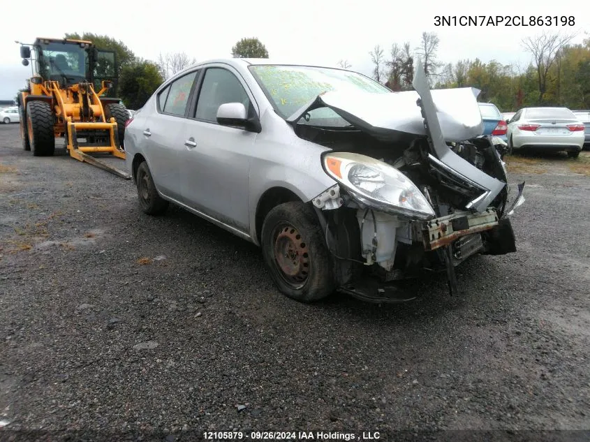 2012 Nissan Versa S/Sv/Sl VIN: 3N1CN7AP2CL863198 Lot: 12105879