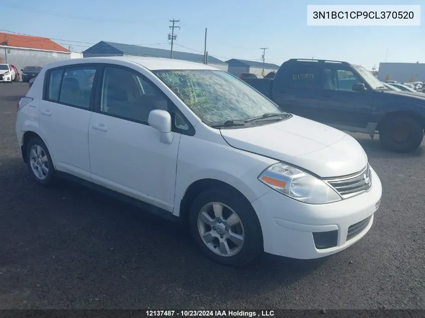 2012 Nissan Versa 1.8 Sl VIN: 3N1BC1CP9CL370520 Lot: 12137487