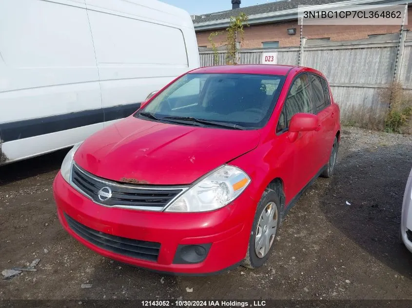 2012 Nissan Versa VIN: 3N1BC1CP7CL364862 Lot: 12143052