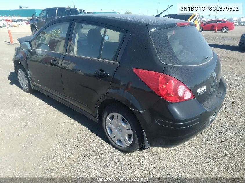 3N1BC1CP8CL379502 2012 Nissan Versa S/Sl