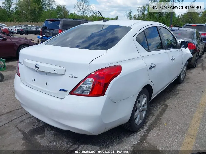 3N1CN7AP9CL819490 2012 Nissan Versa 1.6 Sl