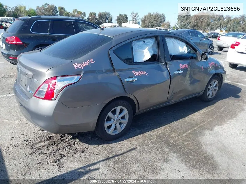 2012 Nissan Versa 1.6 Sl VIN: 3N1CN7AP2CL823686 Lot: 39308276