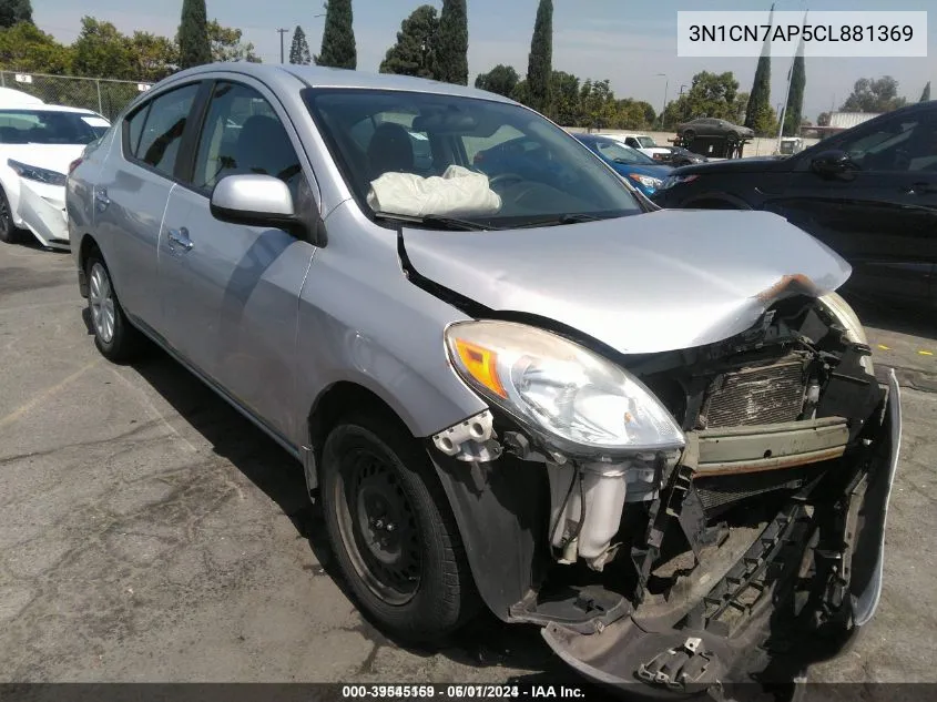 3N1CN7AP5CL881369 2012 Nissan Versa 1.6 Sv