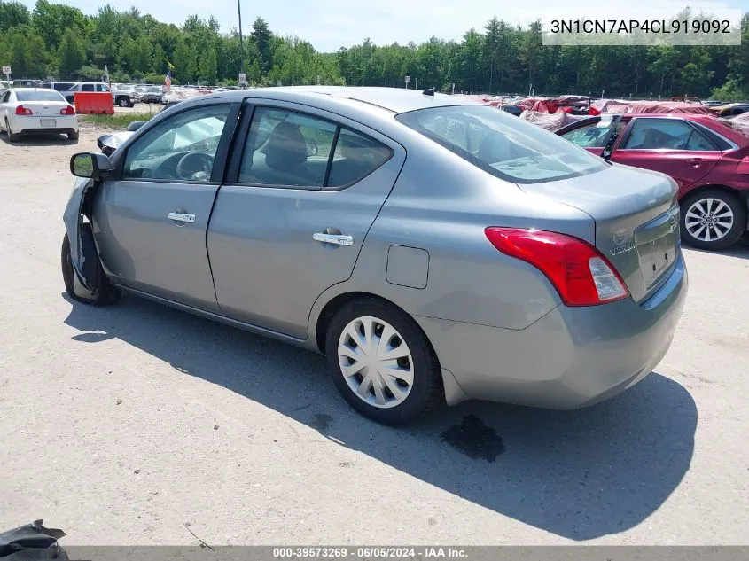 2012 Nissan Versa 1.6 Sv VIN: 3N1CN7AP4CL919092 Lot: 39573269