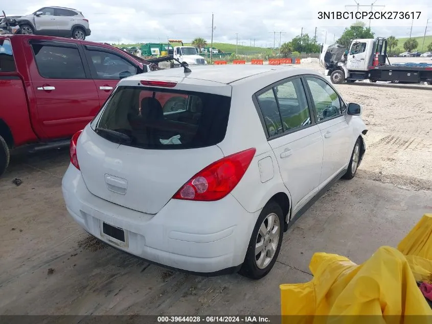 2012 Nissan Versa 1.8 S VIN: 3N1BC1CP2CK273617 Lot: 39644028