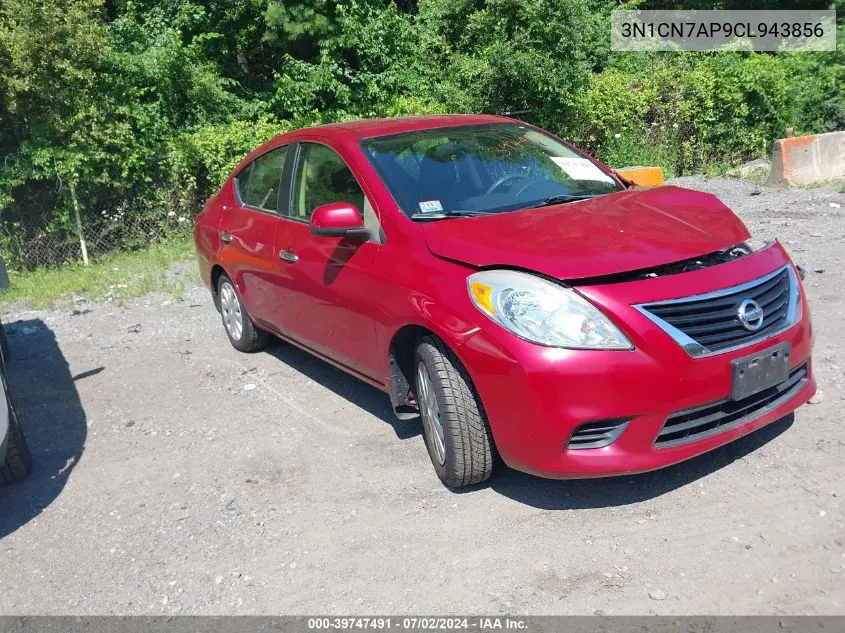 3N1CN7AP9CL943856 2012 Nissan Versa 1.6 Sv