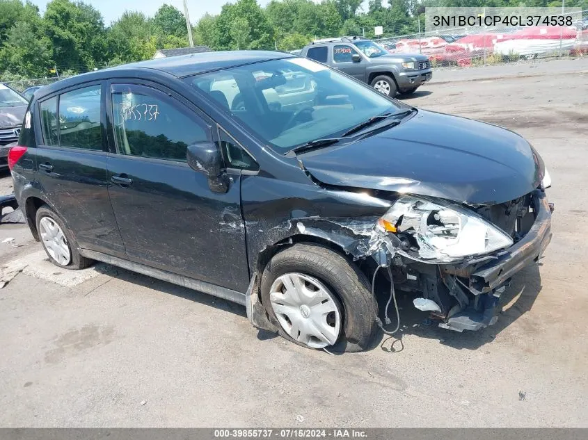 2012 Nissan Versa 1.8 S VIN: 3N1BC1CP4CL374538 Lot: 39855737