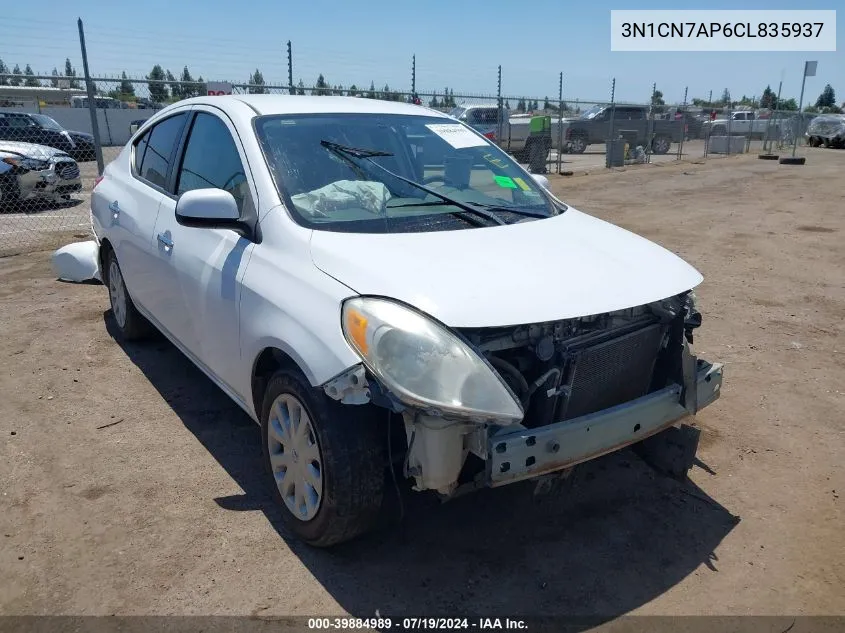 2012 Nissan Versa 1.6 Sv VIN: 3N1CN7AP6CL835937 Lot: 39884989