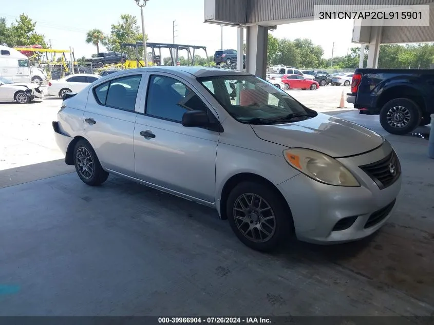 2012 Nissan Versa 1.6 S VIN: 3N1CN7AP2CL915901 Lot: 39966904