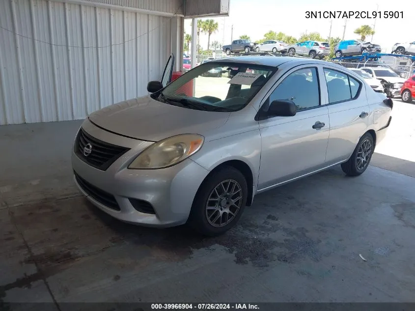 2012 Nissan Versa 1.6 S VIN: 3N1CN7AP2CL915901 Lot: 39966904