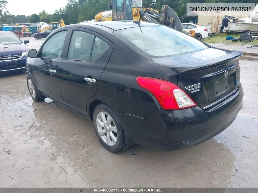 3N1CN7AP5CL863535 2012 Nissan Versa 1.6 Sl