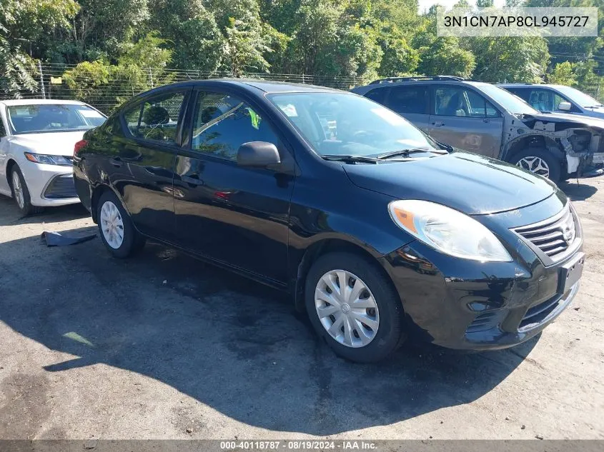 2012 Nissan Versa 1.6 S VIN: 3N1CN7AP8CL945727 Lot: 40118787