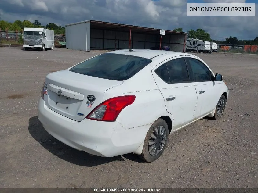 3N1CN7AP6CL897189 2012 Nissan Versa 1.6 Sv