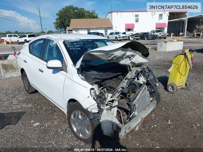 2012 Nissan Versa 1.6 S/1.6 Sl/1.6 Sv VIN: 3N1CN7AP7CL854626 Lot: 40189610