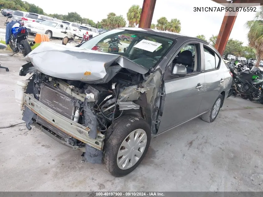 2012 Nissan Versa S/Sv/Sl VIN: 3N1CN7AP5CL876592 Lot: 40197900