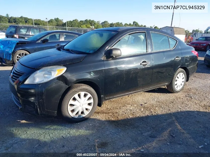 2012 Nissan Versa 1.6 S VIN: 3N1CN7AP7CL945329 Lot: 40225007