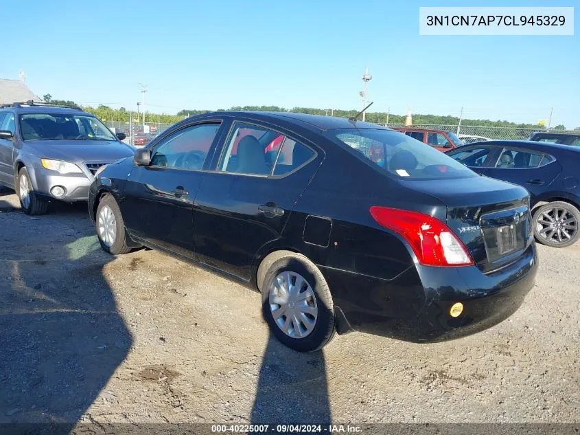 2012 Nissan Versa 1.6 S VIN: 3N1CN7AP7CL945329 Lot: 40225007