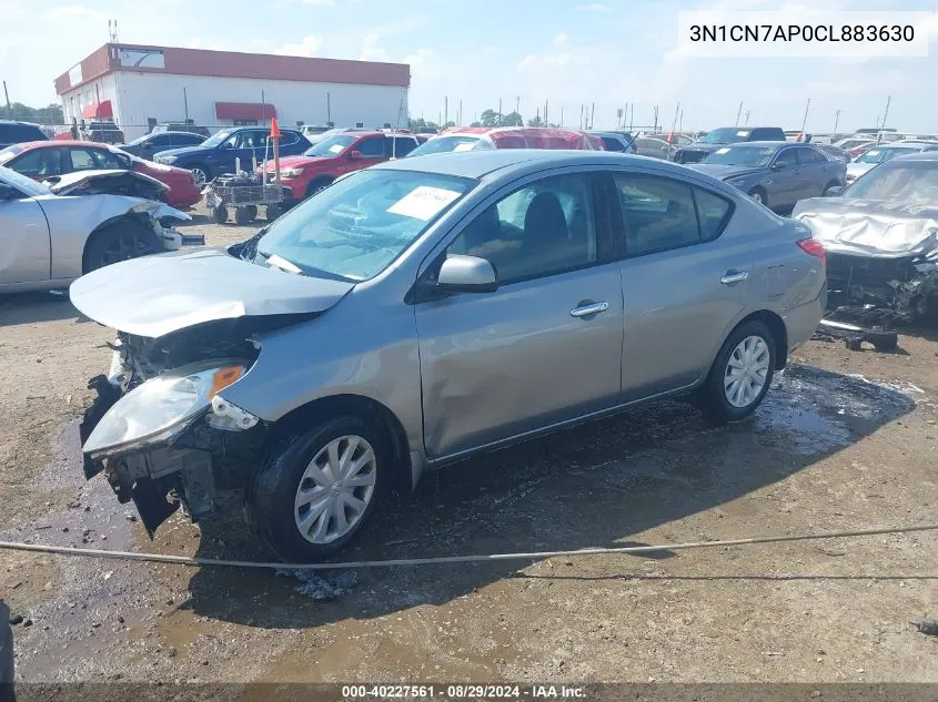 2012 Nissan Versa 1.6 Sv VIN: 3N1CN7AP0CL883630 Lot: 40227561