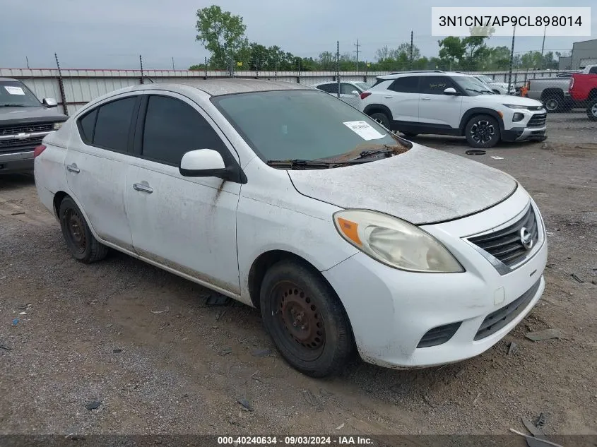 2012 Nissan Versa 1.6 Sv VIN: 3N1CN7AP9CL898014 Lot: 40240634