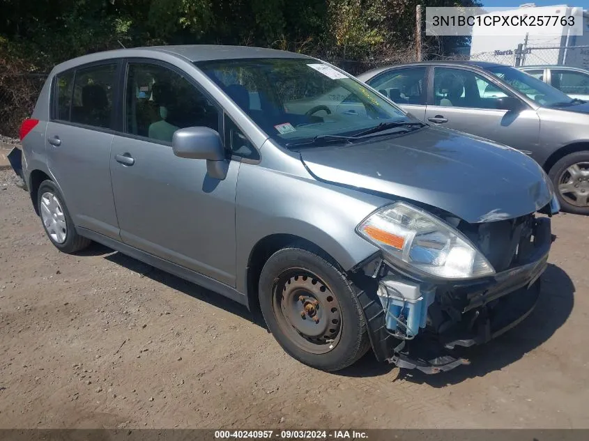 2012 Nissan Versa 1.8 S VIN: 3N1BC1CPXCK257763 Lot: 40240957