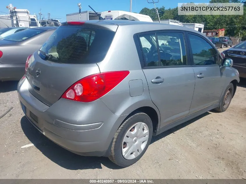 2012 Nissan Versa 1.8 S VIN: 3N1BC1CPXCK257763 Lot: 40240957