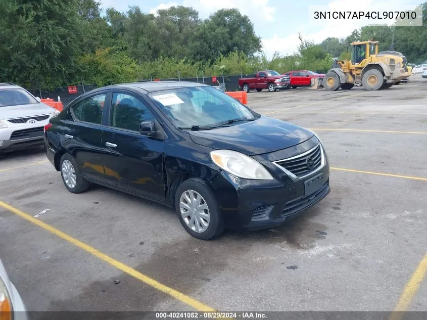 2012 Nissan Versa 1.6 Sv VIN: 3N1CN7AP4CL907010 Lot: 40241052