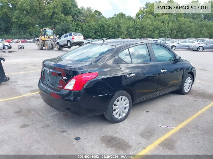 3N1CN7AP4CL907010 2012 Nissan Versa 1.6 Sv