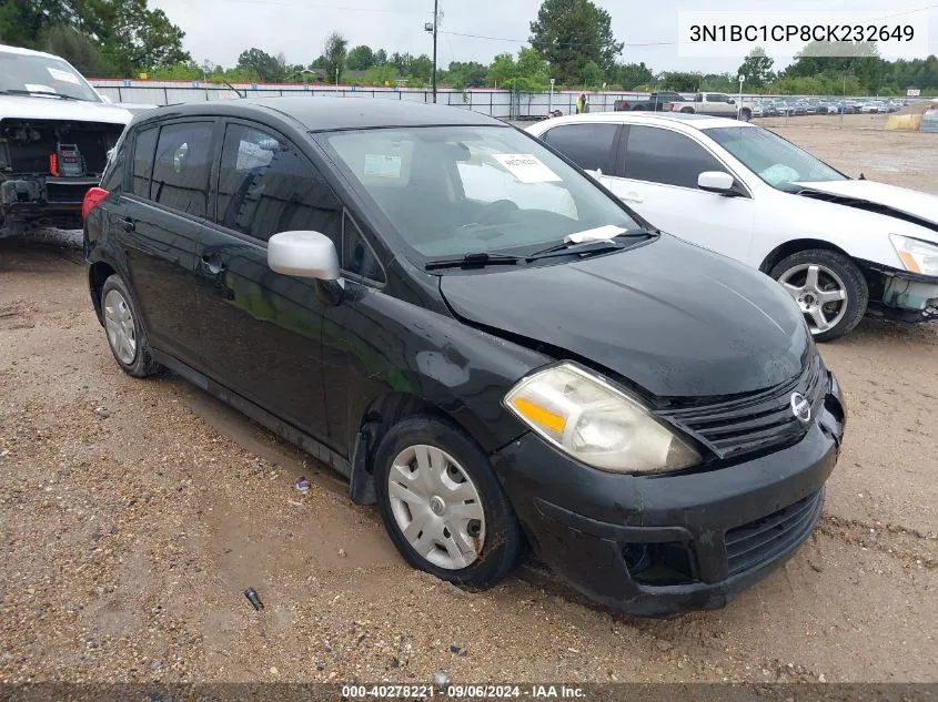 2012 Nissan Versa S/Sl VIN: 3N1BC1CP8CK232649 Lot: 40278221