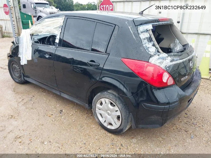 2012 Nissan Versa S/Sl VIN: 3N1BC1CP8CK232649 Lot: 40278221