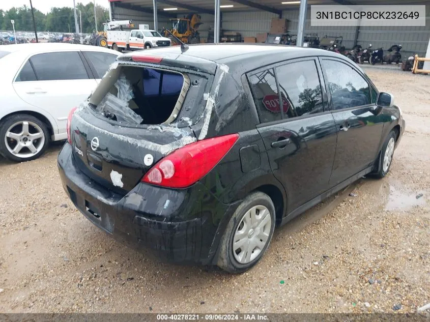 2012 Nissan Versa S/Sl VIN: 3N1BC1CP8CK232649 Lot: 40278221