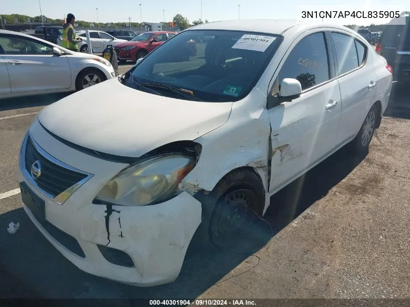 2012 Nissan Versa S/Sv/Sl VIN: 3N1CN7AP4CL835905 Lot: 40301904