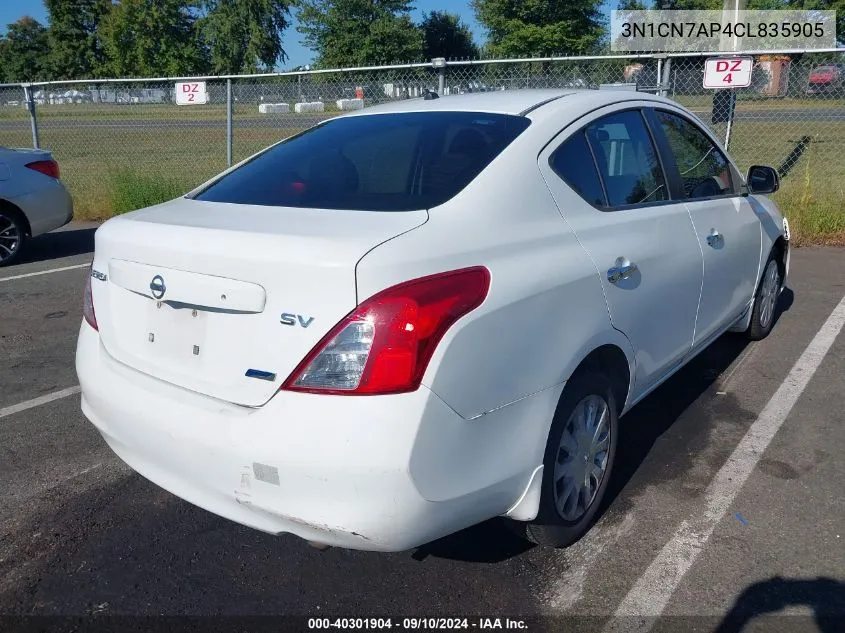 3N1CN7AP4CL835905 2012 Nissan Versa S/Sv/Sl