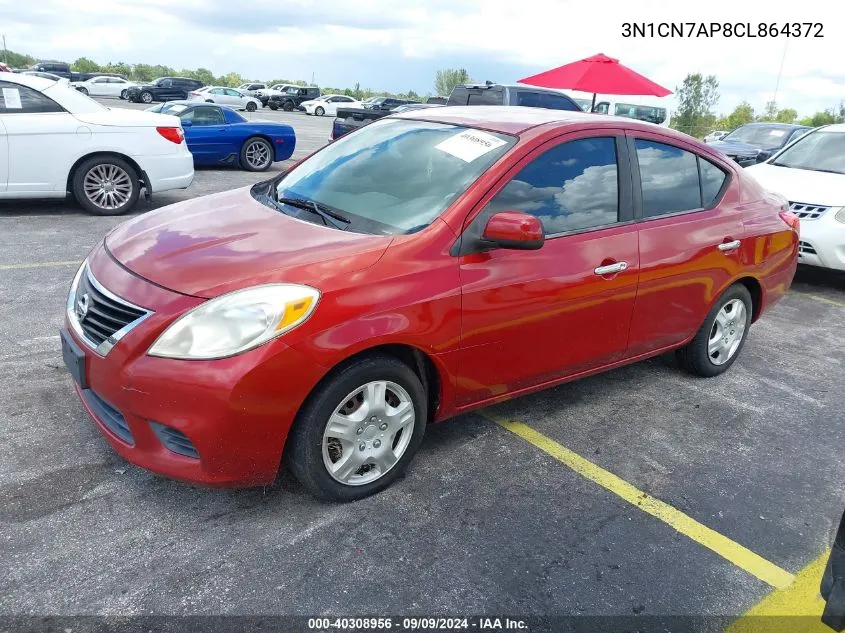 2012 Nissan Versa 1.6 Sv VIN: 3N1CN7AP8CL864372 Lot: 40308956