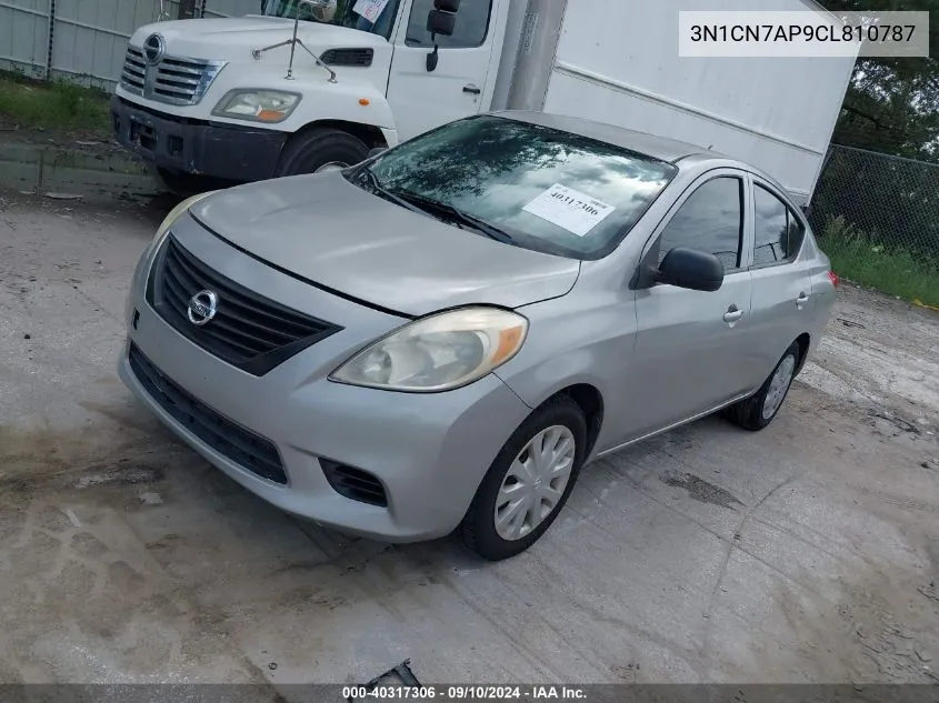 2012 Nissan Versa 1.6 S VIN: 3N1CN7AP9CL810787 Lot: 40317306