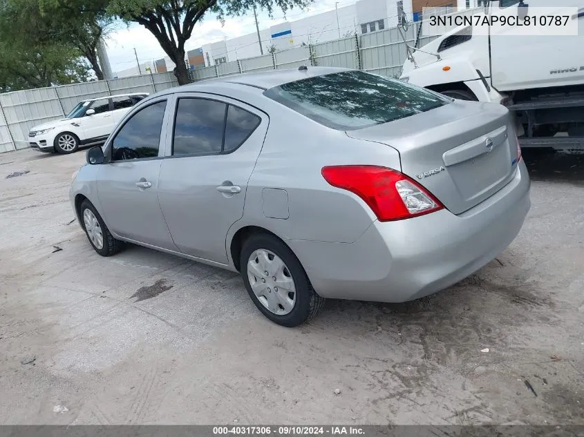 2012 Nissan Versa 1.6 S VIN: 3N1CN7AP9CL810787 Lot: 40317306