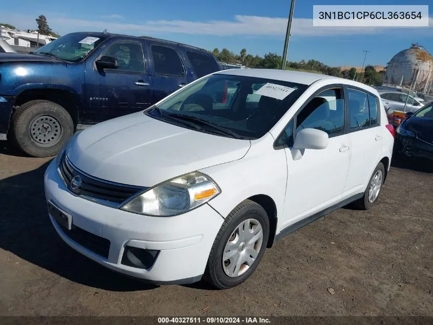 2012 Nissan Versa 1.8 S VIN: 3N1BC1CP6CL363654 Lot: 40327511