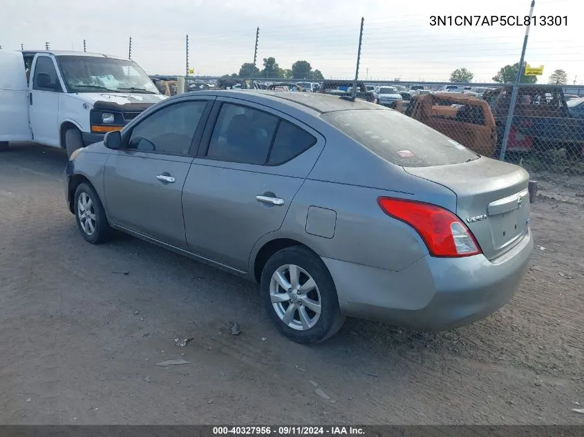 2012 Nissan Versa 1.6 S/1.6 Sl/1.6 Sv VIN: 3N1CN7AP5CL813301 Lot: 40327956