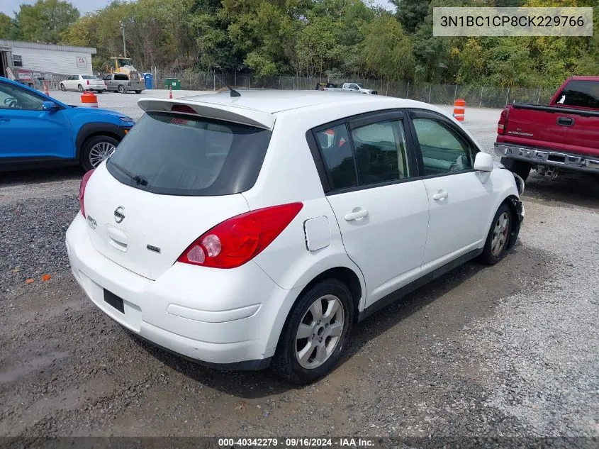 2012 Nissan Versa 1.8 S VIN: 3N1BC1CP8CK229766 Lot: 40342279